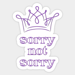 SIX Broadway - Sorry not Sorry Sticker